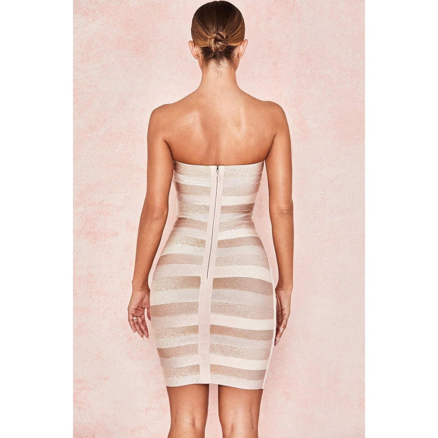 leaky shoulder sexy nightclub bag hip dress