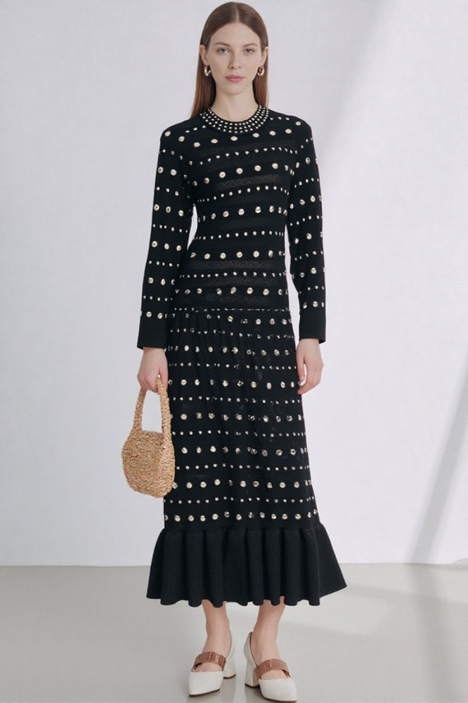 Christmas Long Sleeve Knit Mermaid Slim Sweater Dress