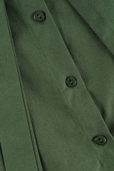 Scarf Tie Collared Button Blouse