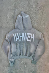 Oversized Letter Back Print Pullover Hoodie