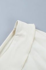 Asymmetric Foldover Off Shoulder Long Sleeve Tee