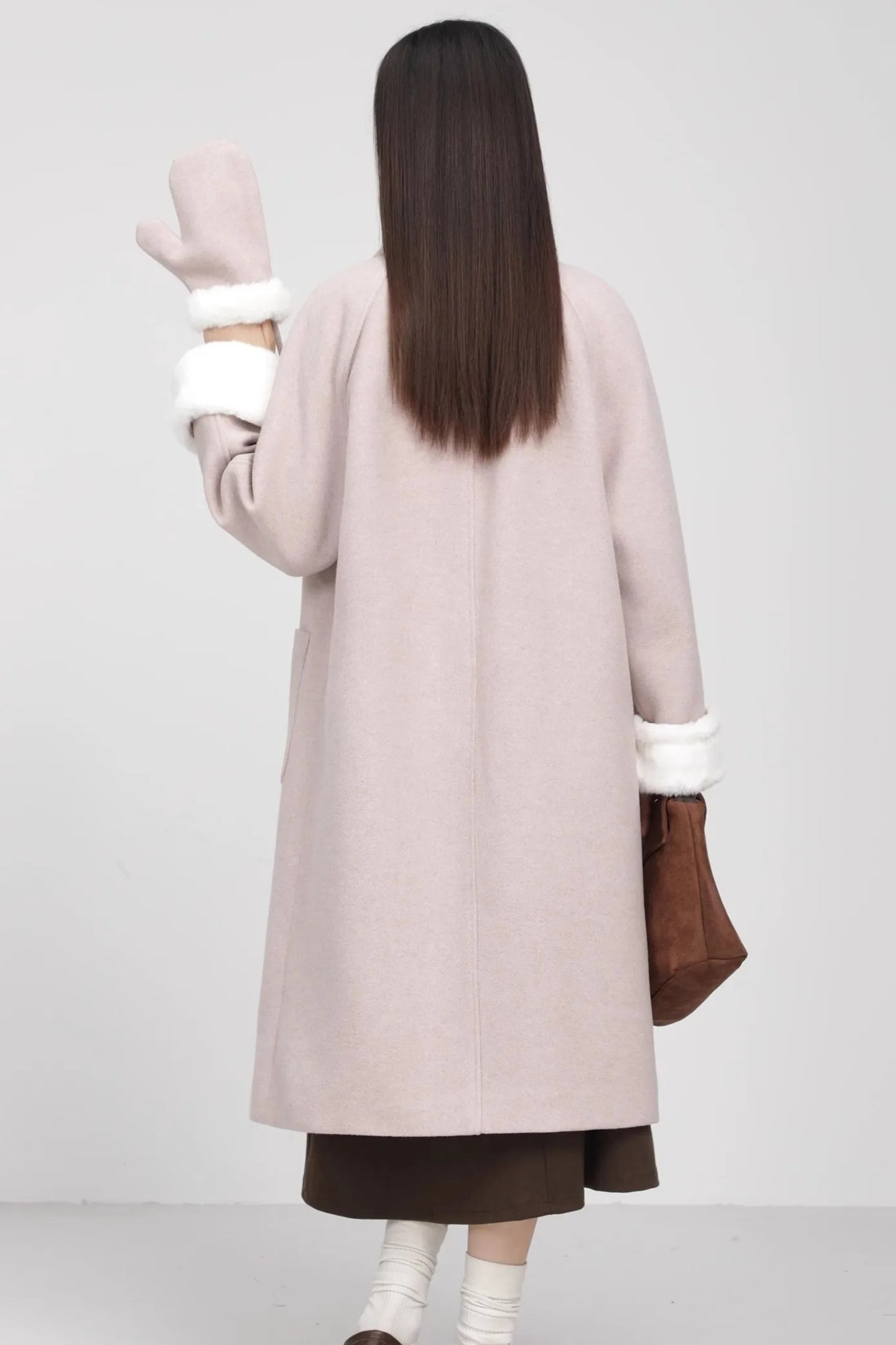 Retro Patchwork Horn Button Christmas Outerwear