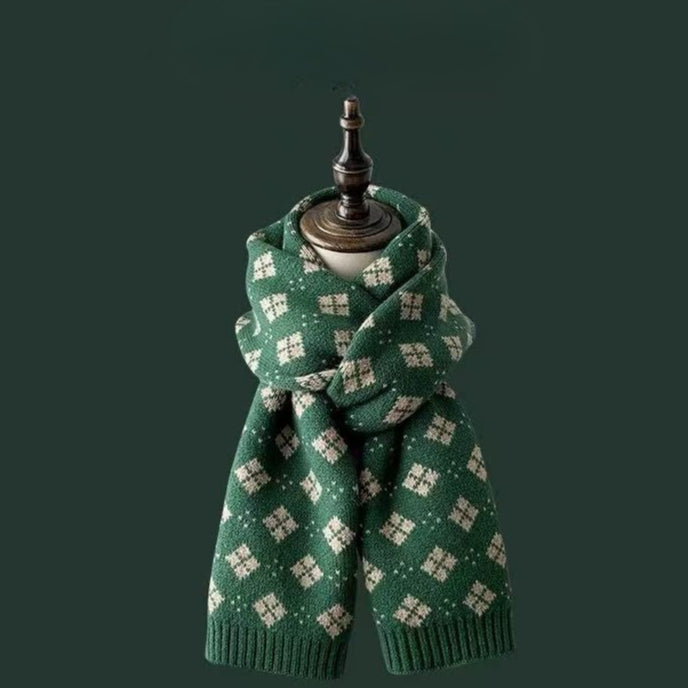 Chunky Ribbed Christmas Scarf