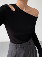 Vibemartini Slinky Cutout Knit Top