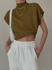 Vibemartini Leisurely Solid Pullover Sweater Vest