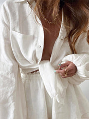 Vibemartini Aegean Two Piece Double Lined Shorts Set