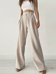 Vibemartini Palazzo Tied Wide Leg Dress Pants