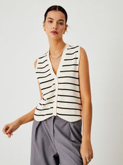 Vibemartini Effortless Stripe Vest