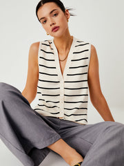 Vibemartini Effortless Stripe Vest