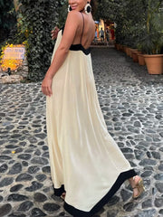 Vibemartini Sicily Old Money Aesthetics Slip Long Dress