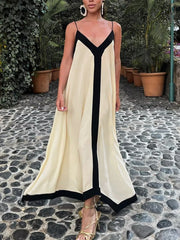 Vibemartini Sicily Old Money Aesthetics Slip Long Dress