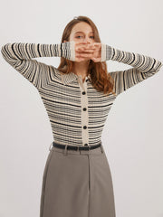 Vibemartini Musical Notation Knit Top