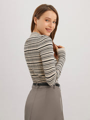 Vibemartini Musical Notation Knit Top