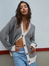 Vibemartini Oversized Herringbone Cardigan