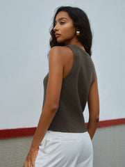 Vibemartini Main Character Rib Sweater Vest