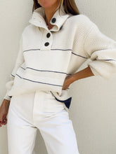 Vibemartini Open Collar Button Up Sweater