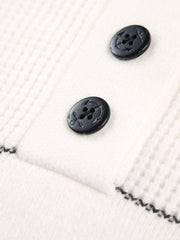 Vibemartini Open Collar Button Up Sweater