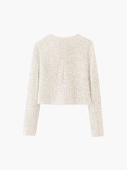 Vibemartini Sequined Velvet Bowknot Decor Jacket
