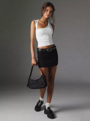 Vibemartini Asymmetric Neck Cut Out Tank Top