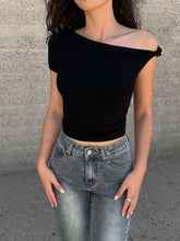 Vibemartini Asymmetrical Neck One Shoulder Off Top