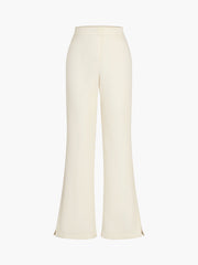 Vibemartini Solid Tube Top With Wide Leg Pants Set