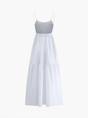 Vibemartini Solid Backless Long Dress