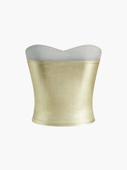 Vibemartini Vintage Purl Strapless Tube Top