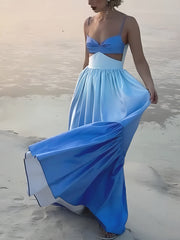 Vibemartini Backless Cutout Cami Long Dress