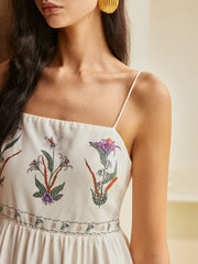Vibemartini Backless Pleated Floral Dress