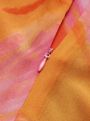 Vibemartini Semi-Sheer Halter Backless Tie Dye Short Dress
