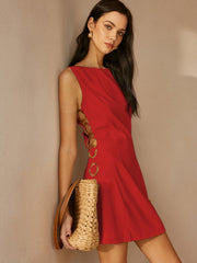 Vibemartini O-Ring Cutout Sleeveless Dress