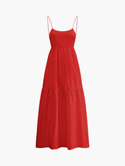 Vibemartini Solid Backless Long Dress