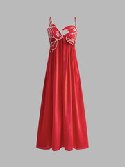 Vibemartini Embroidered Fish Semi-Sheer Cami Dress