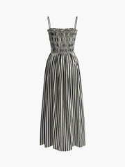 Vibemartini Sleeveless Pinstripe Long Dress
