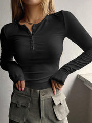 Vibemartini Everyday Rib Long Sleeve Top