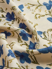 Vibemartini Floral Print Knotted Irregular Hem Long Dress