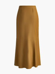Vibemartini Minimalist Plain Maxi Skirt Without Belt
