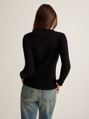 Vibemartini Button Down Skinny Knit Top