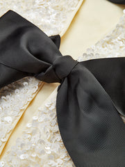 Vibemartini Sequined Velvet Bowknot Decor Jacket