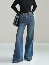 Vibemartini Mid-Waist Bootcut Denim Jeans Without Belt