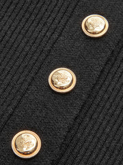 Vibemartini Button Down Skinny Knit Top