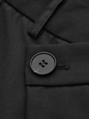 Vibemartini Asymmetrical Layer Button Wide Leg Dress Pants