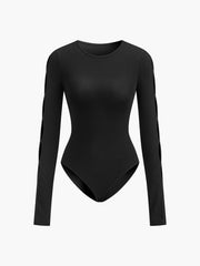 Vibemartini Keyhole Cutout Long Sleeve Bodysuit