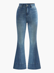Vibemartini Washed Slim Draped Denim Pants