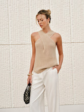 Vibemartini Halter Cross-Over Collar Tank Top