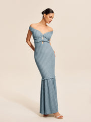 Vibemartini Off-Shoulder Ruffle Detail Dress