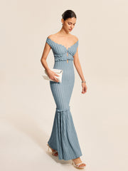 Vibemartini Off-Shoulder Ruffle Detail Dress