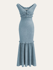 Vibemartini Off-Shoulder Ruffle Detail Dress