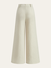 Vibemartini Linen Blend Wide-Leg Pants