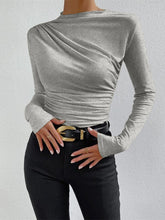 Vibemartini Ruching Long Sleeve Shirt